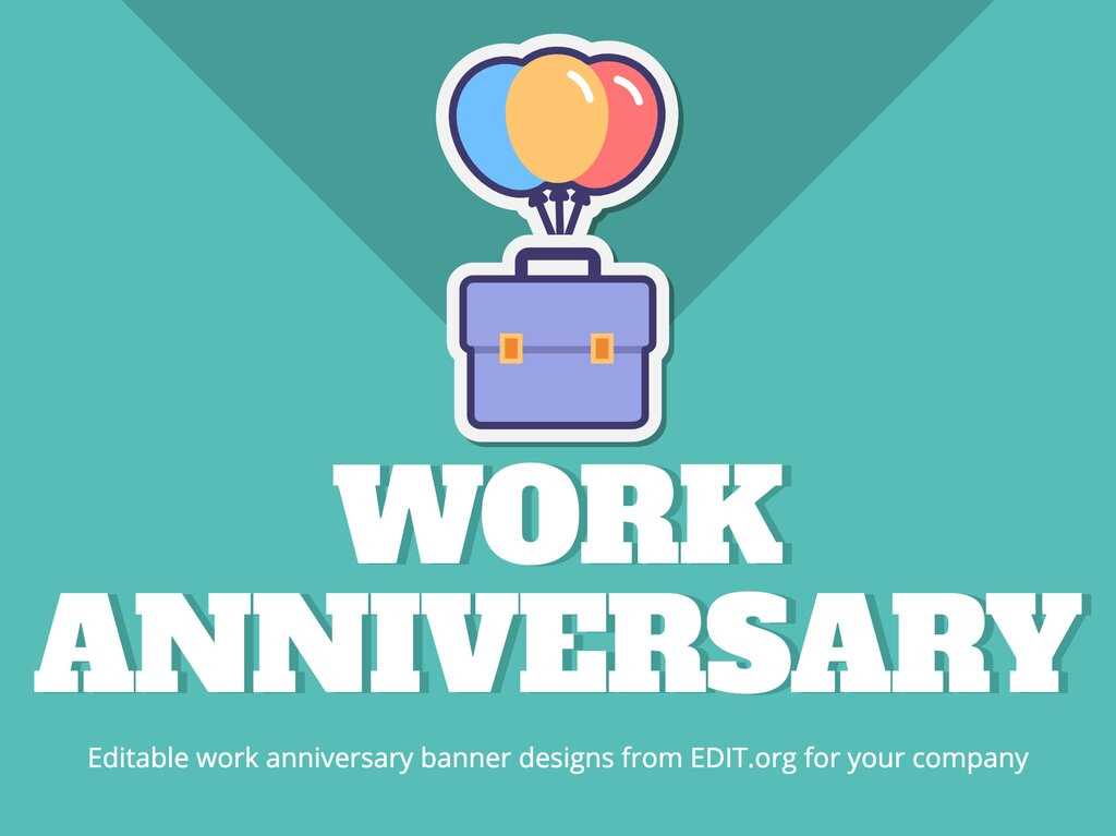 work anniversary calendar template