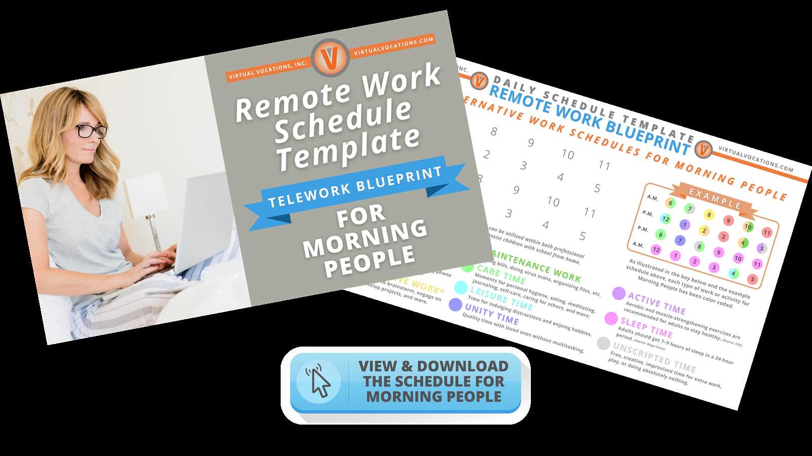 work from home calendar template