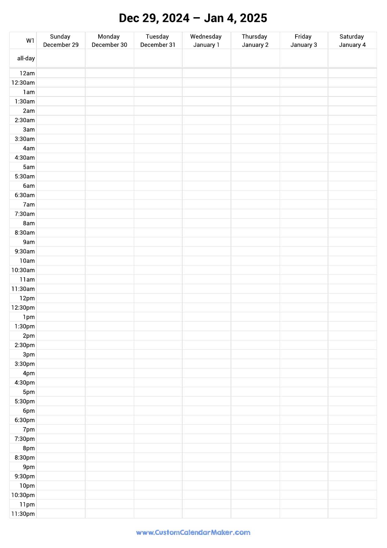 work schedule calendar template 2025