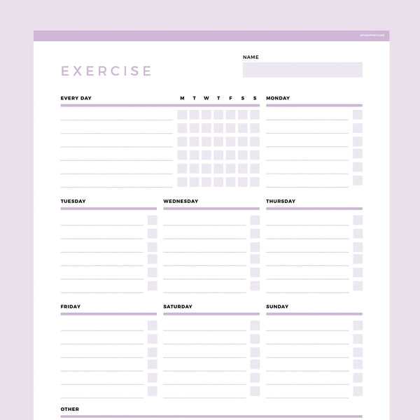 workout calendar template editable