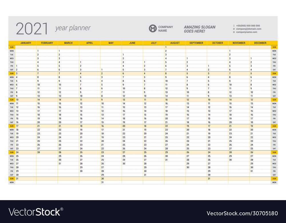 year planning calendar template