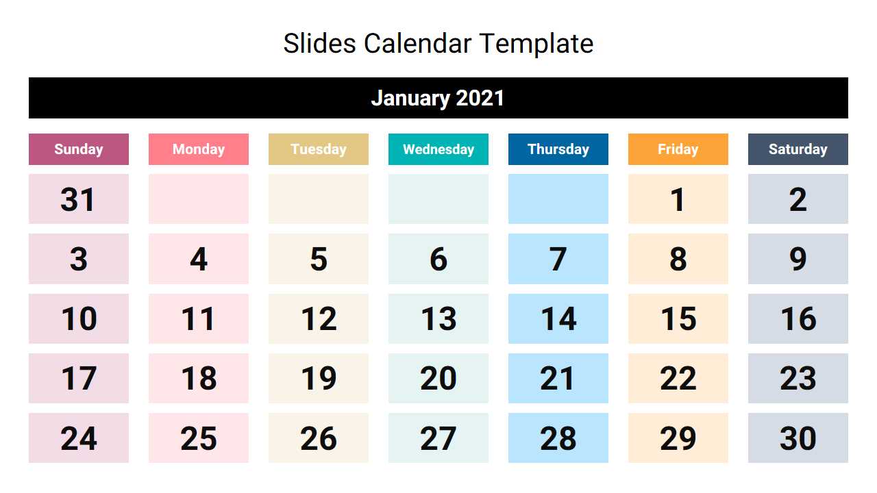 yearly calendar powerpoint template