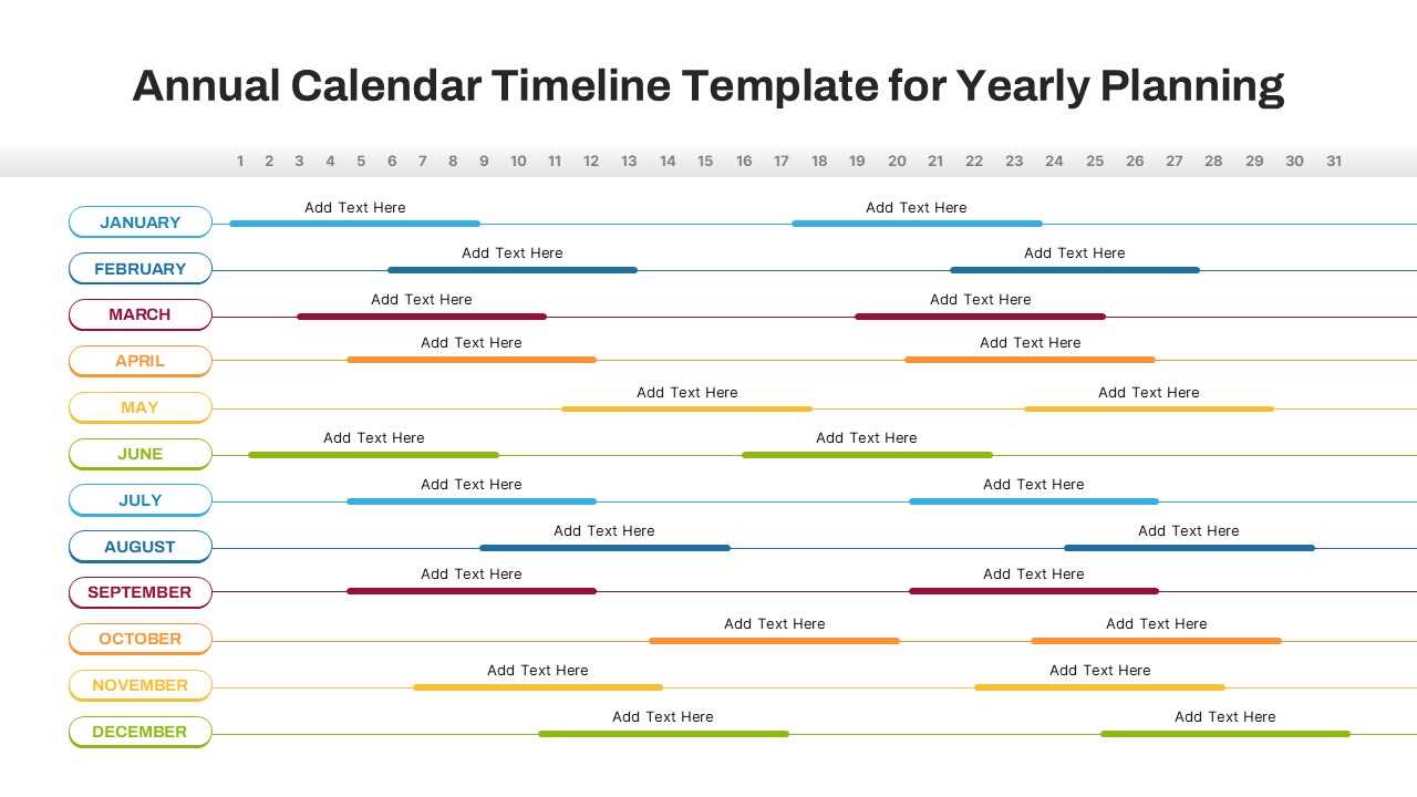 yearly calendar powerpoint template