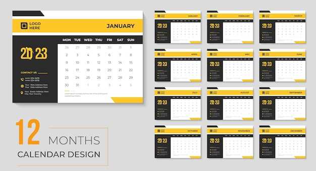 yearly meeting calendar template