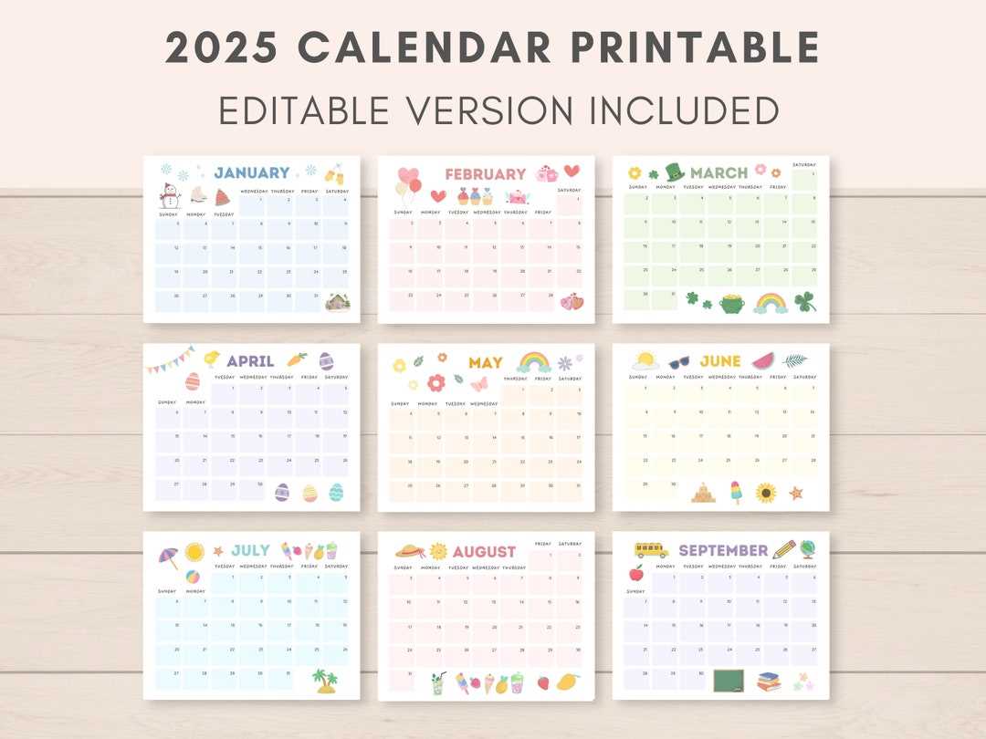 youth ministry calendar template 2025