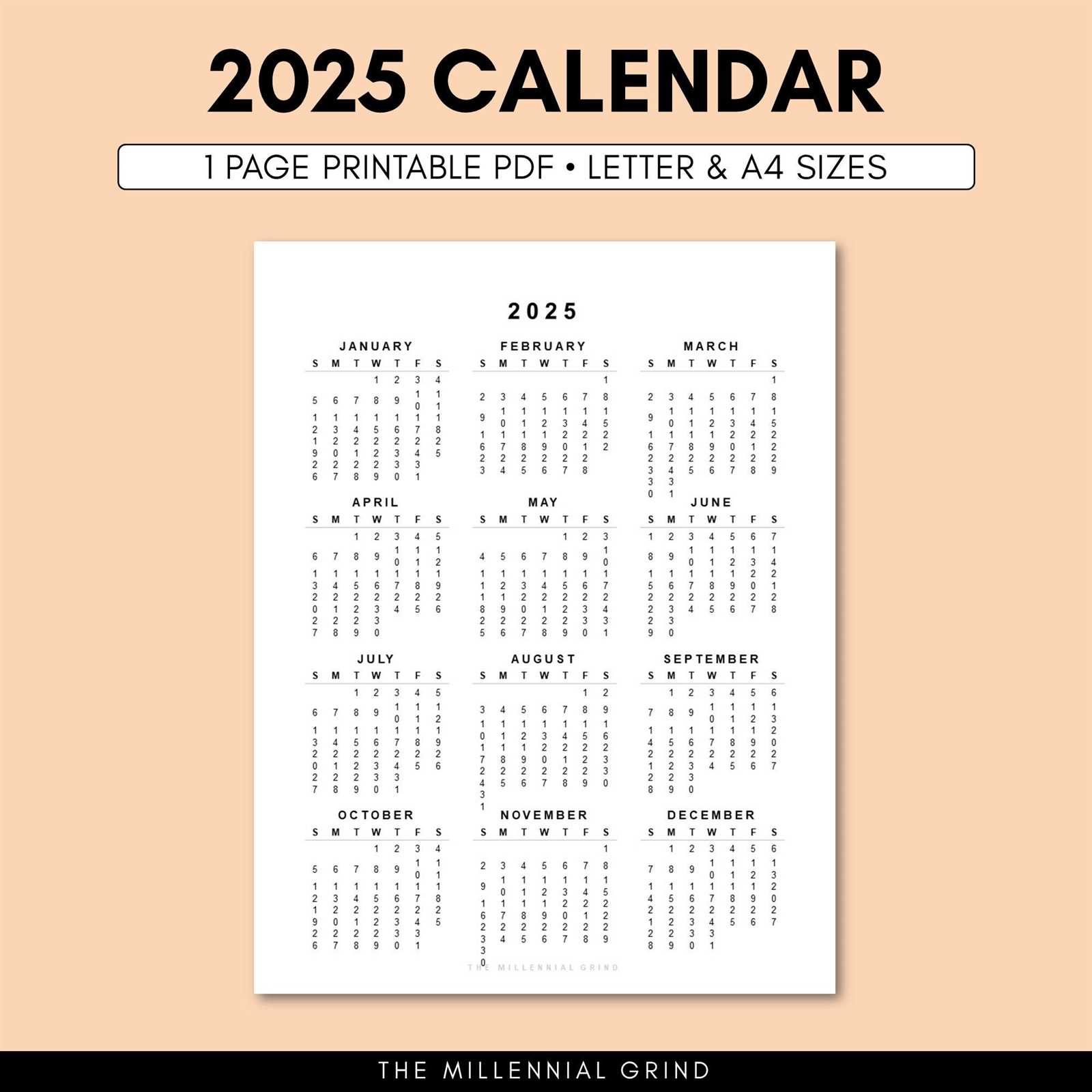 youth ministry calendar template 2025