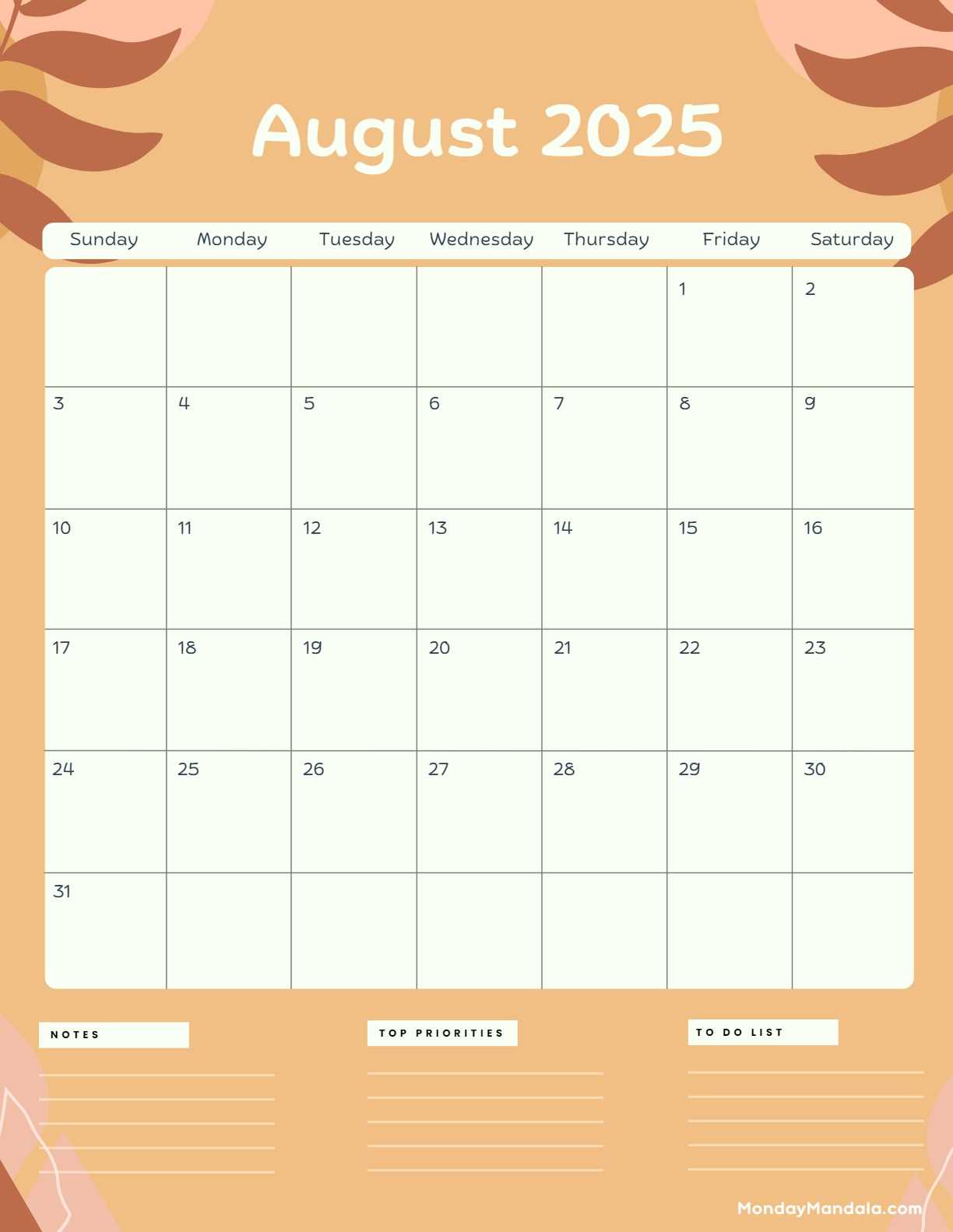 youth ministry calendar template 2025