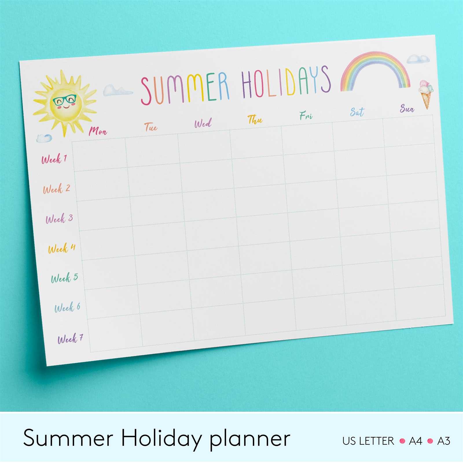 holiday planning calendar template