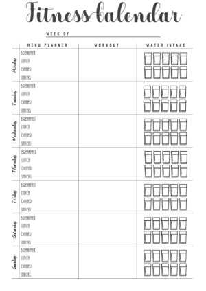 adjustable calendar template