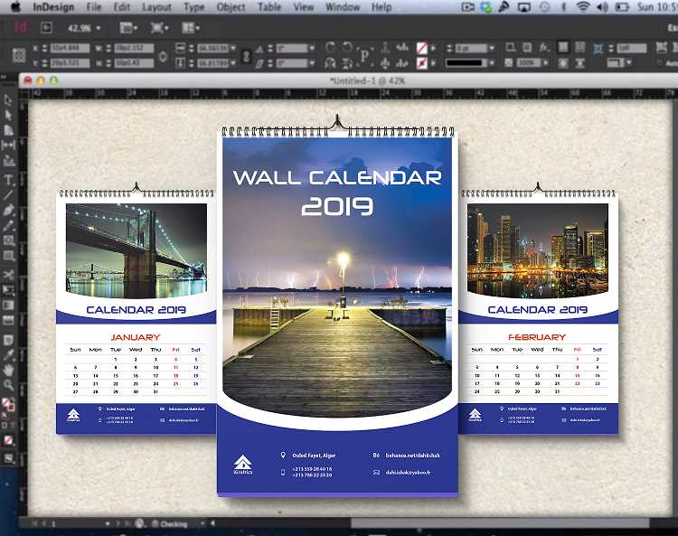 adobe indesign calendar template