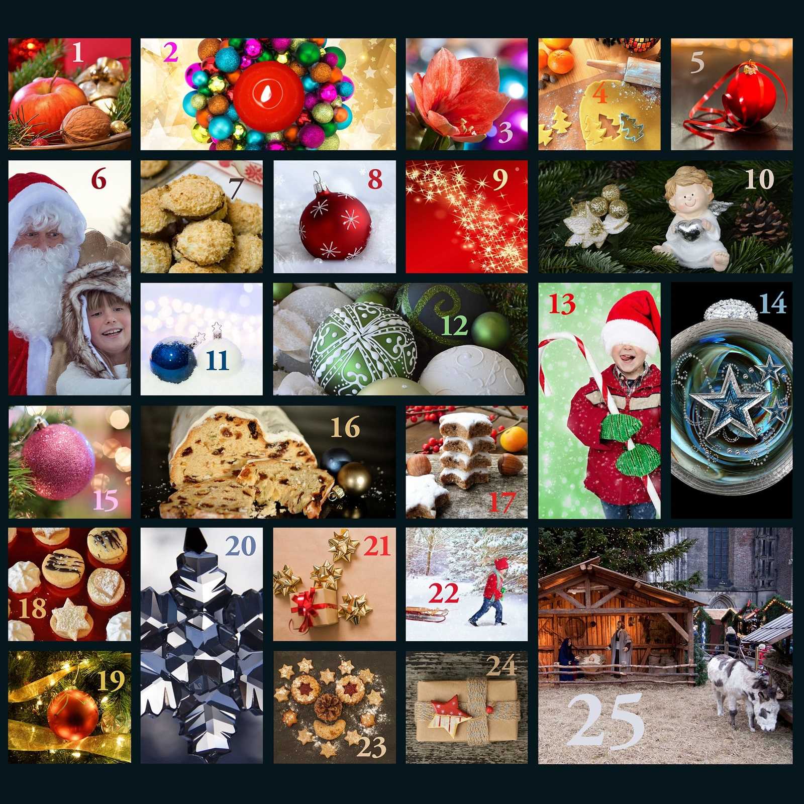 advent calendar video template free