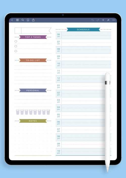 calendar ipad template