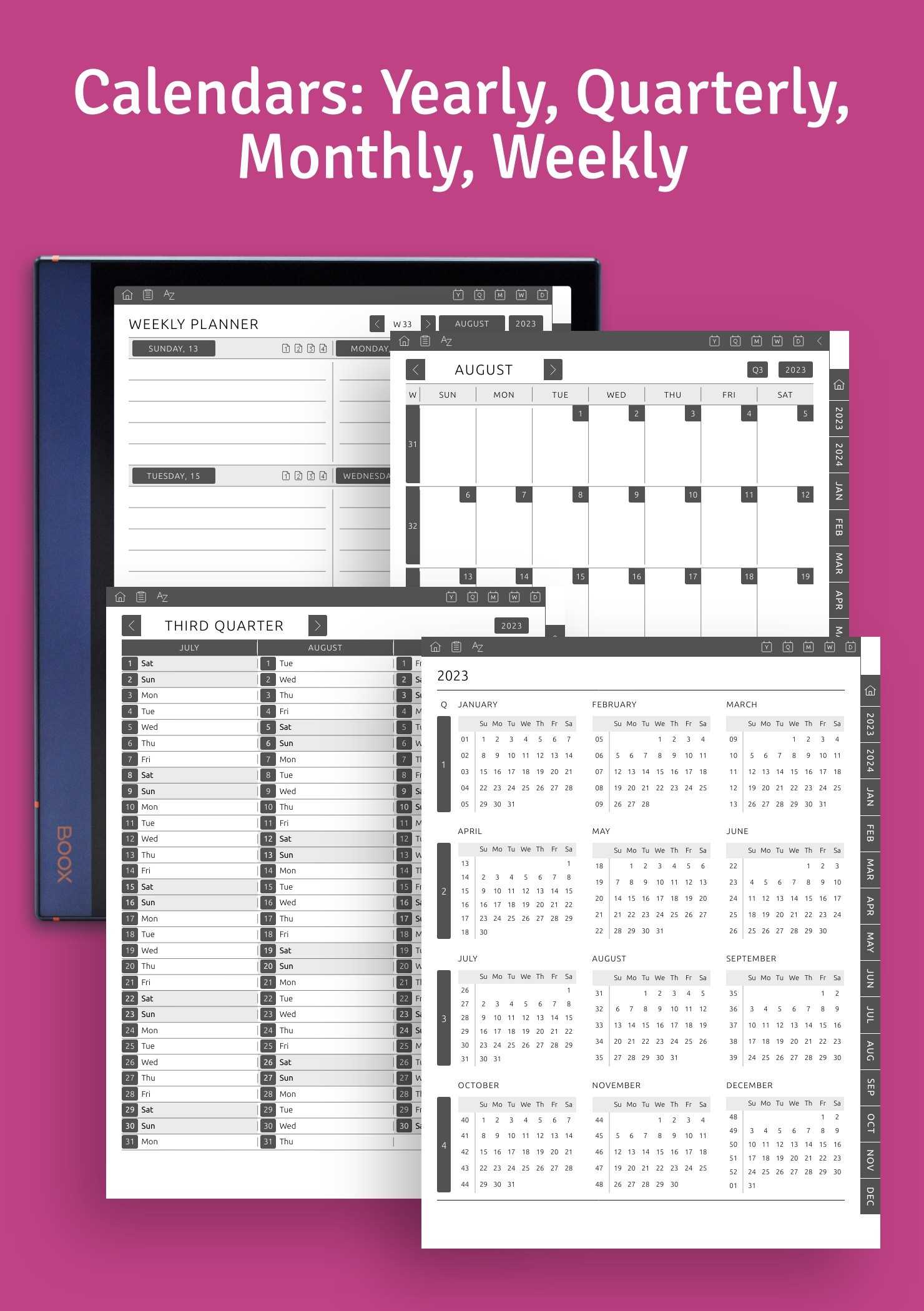 client calendar template