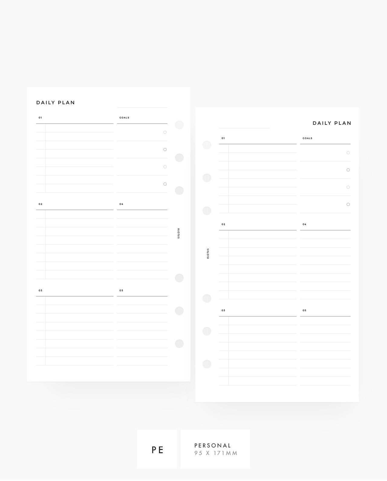 custom daily calendar template