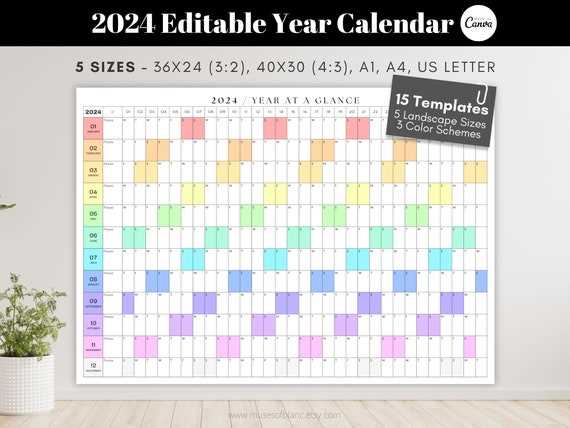 annual calendar templates