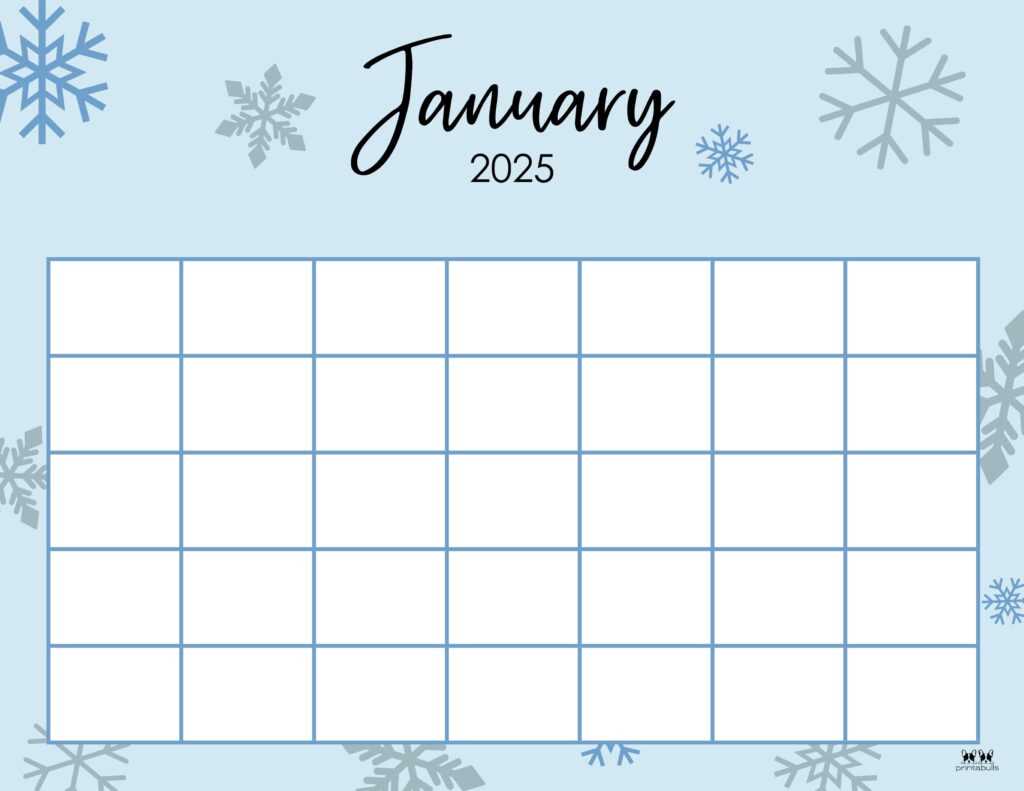 calendar template jan 2025