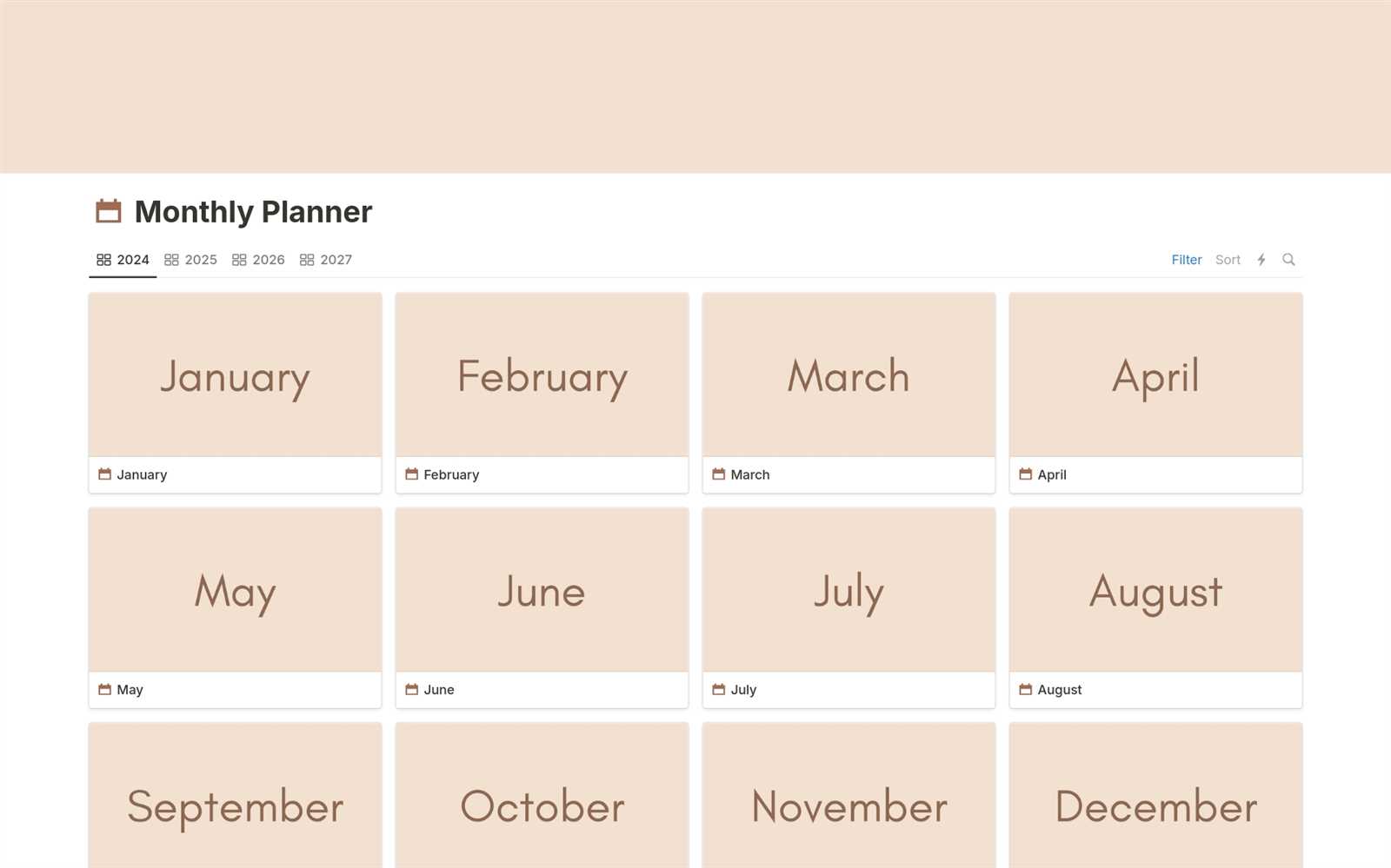 any month calendar template