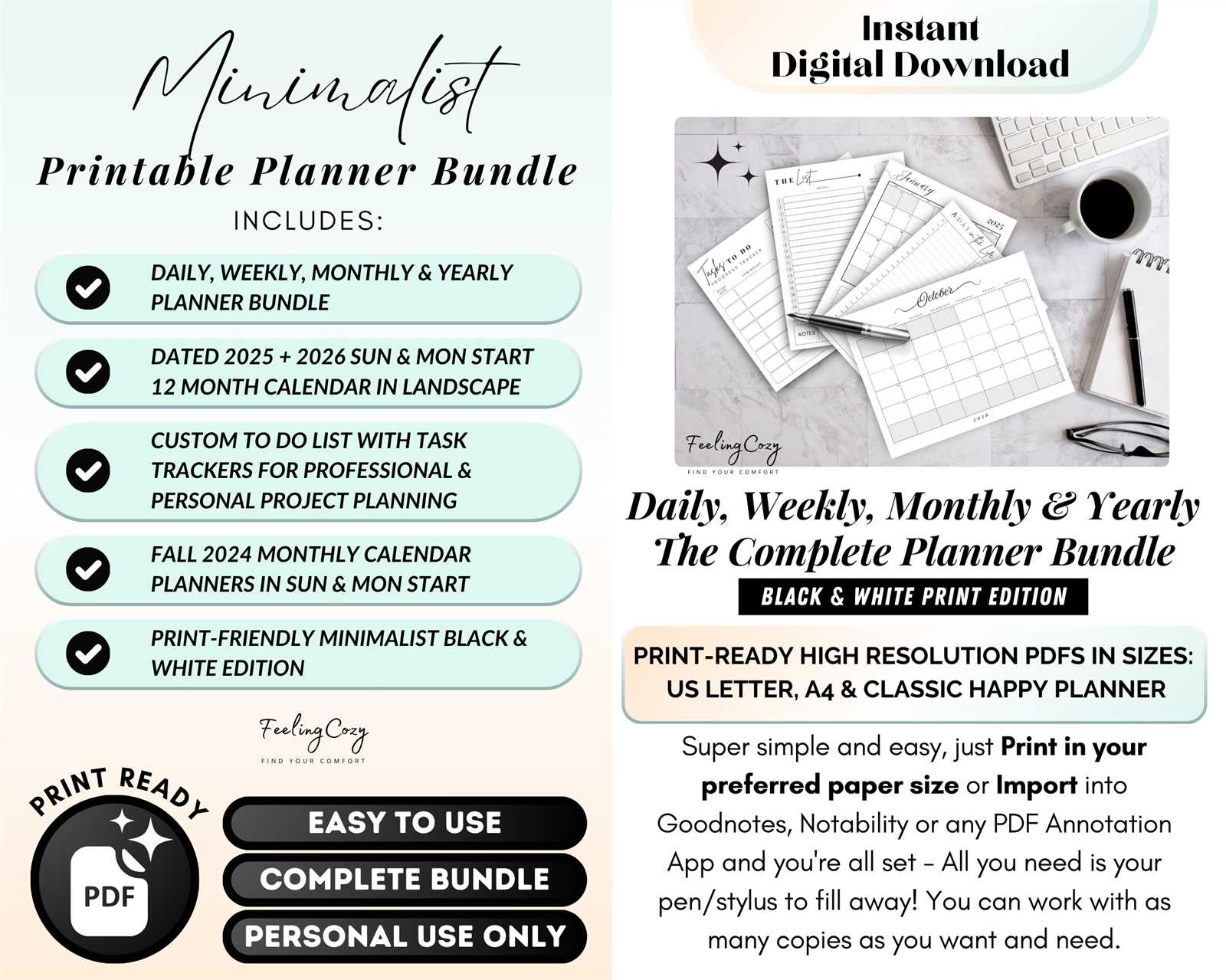 daily calendar template 2026