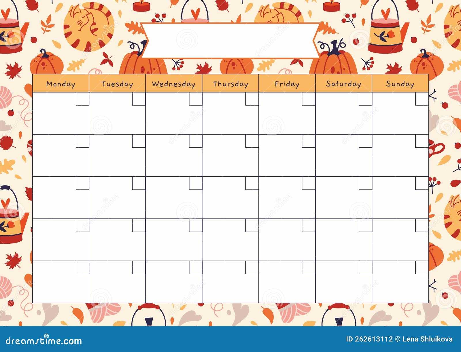 sheets monthly calendar template