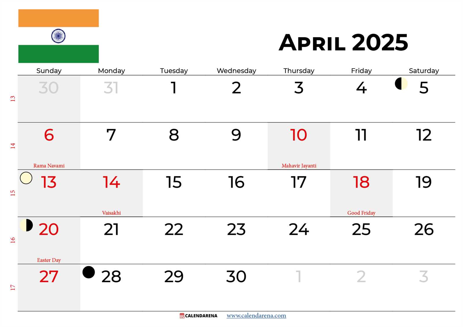 april calendar 2025 template