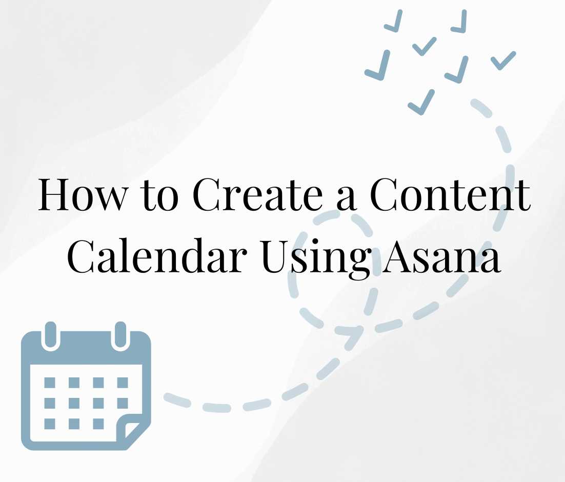 asana social media calendar template