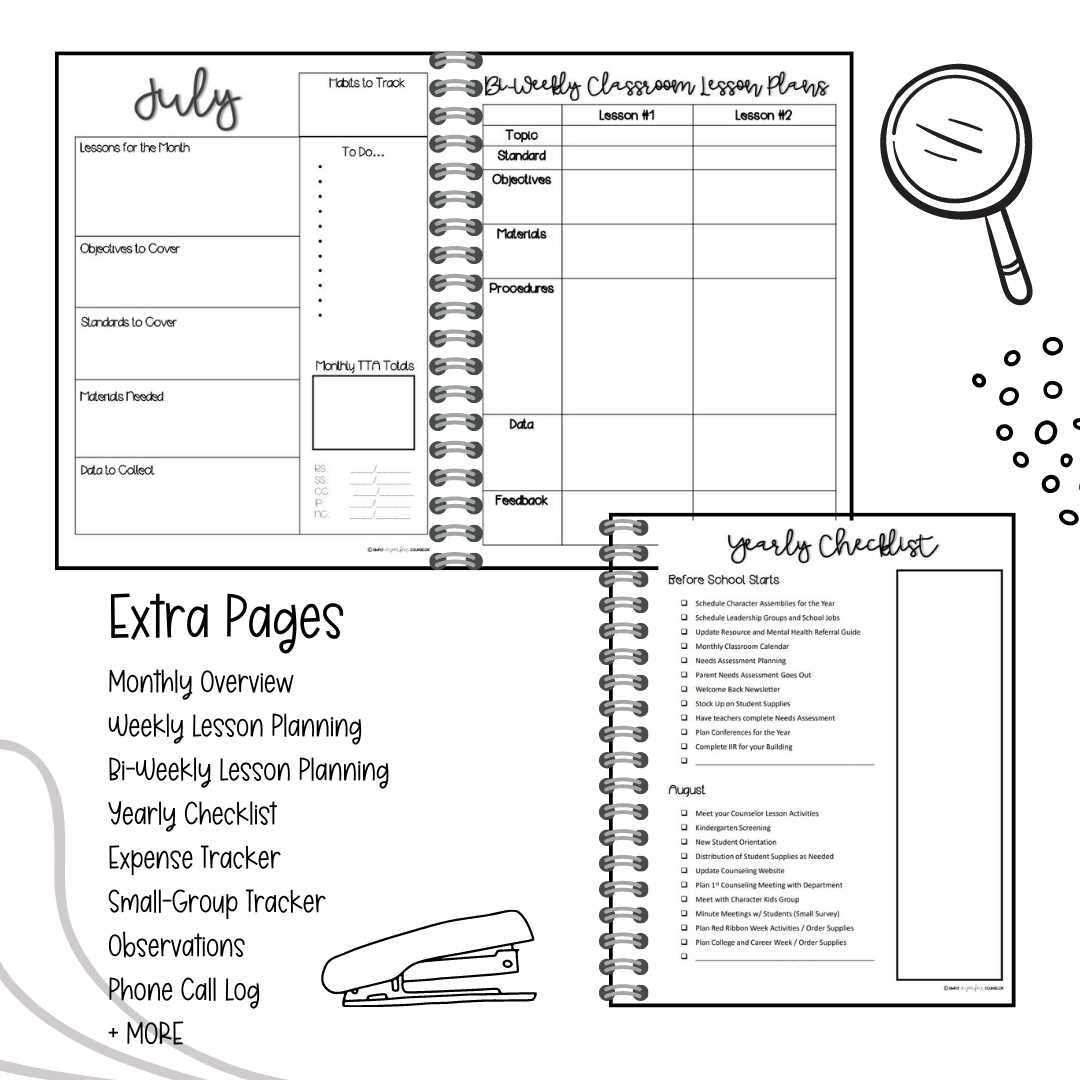 asca annual calendar template