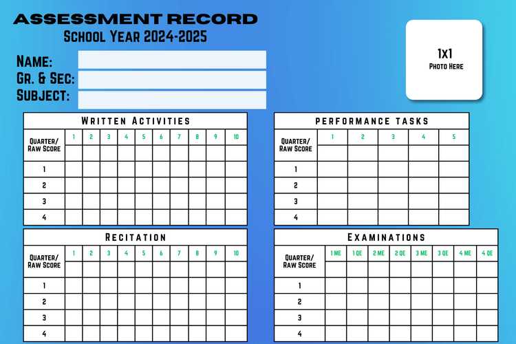 assessment calendar template