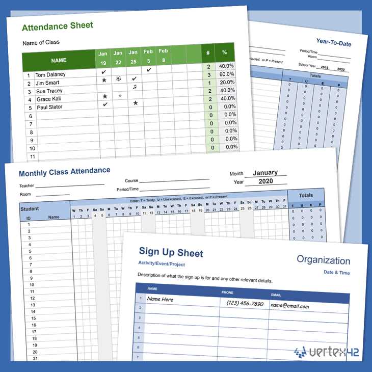 attendance calendar 2025 template free