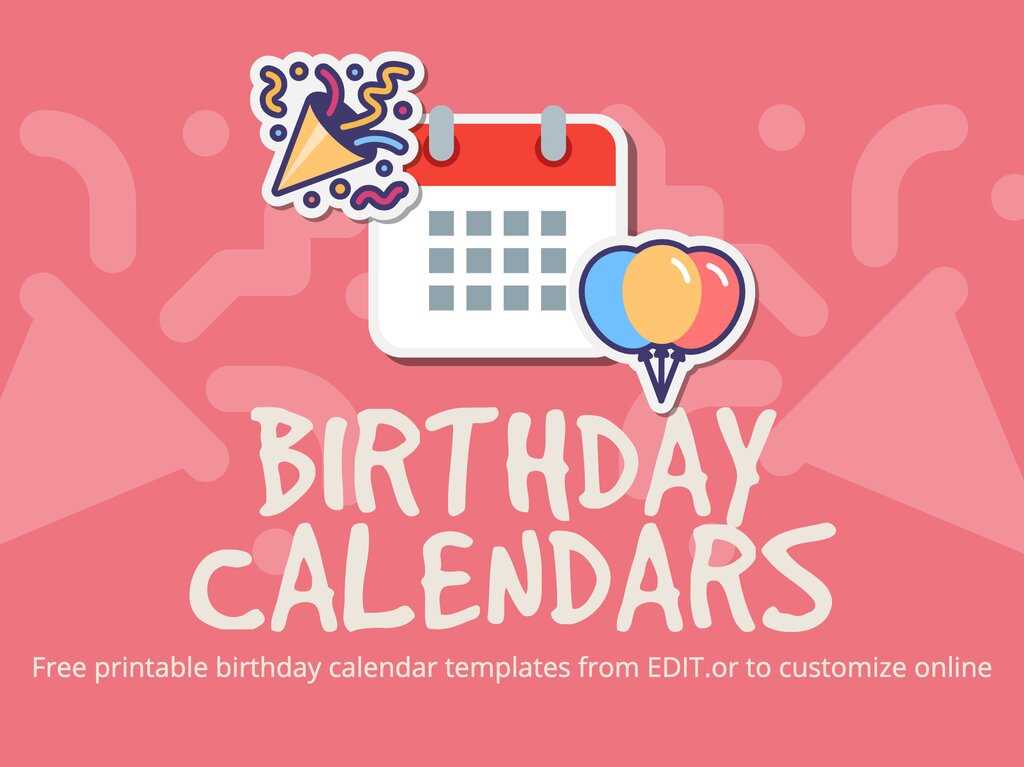 free birthday and anniversary calendar template