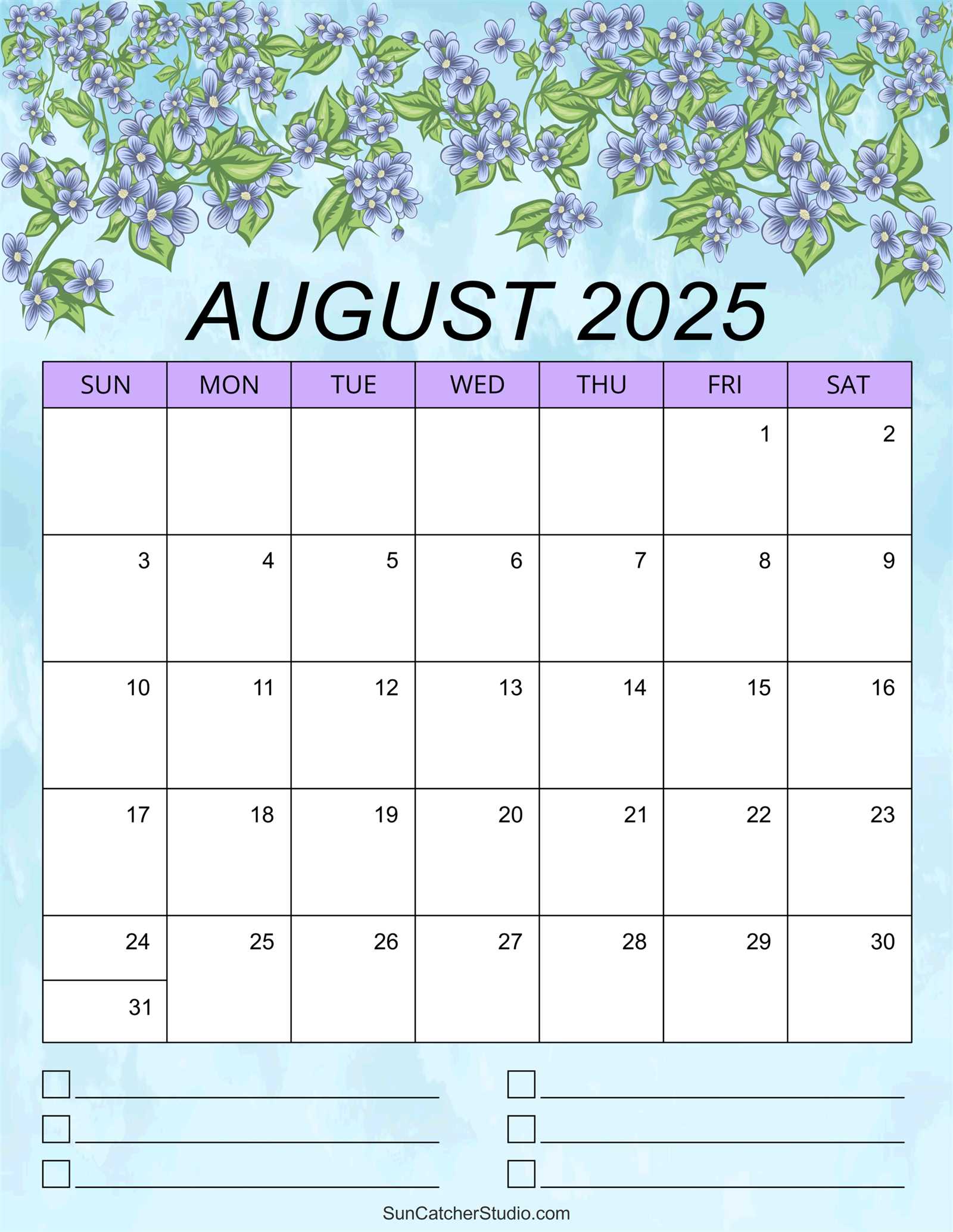 august 2026 calendar template