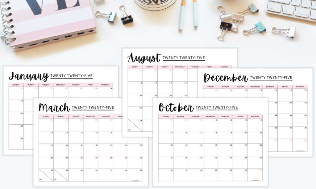 august calendar template 2025