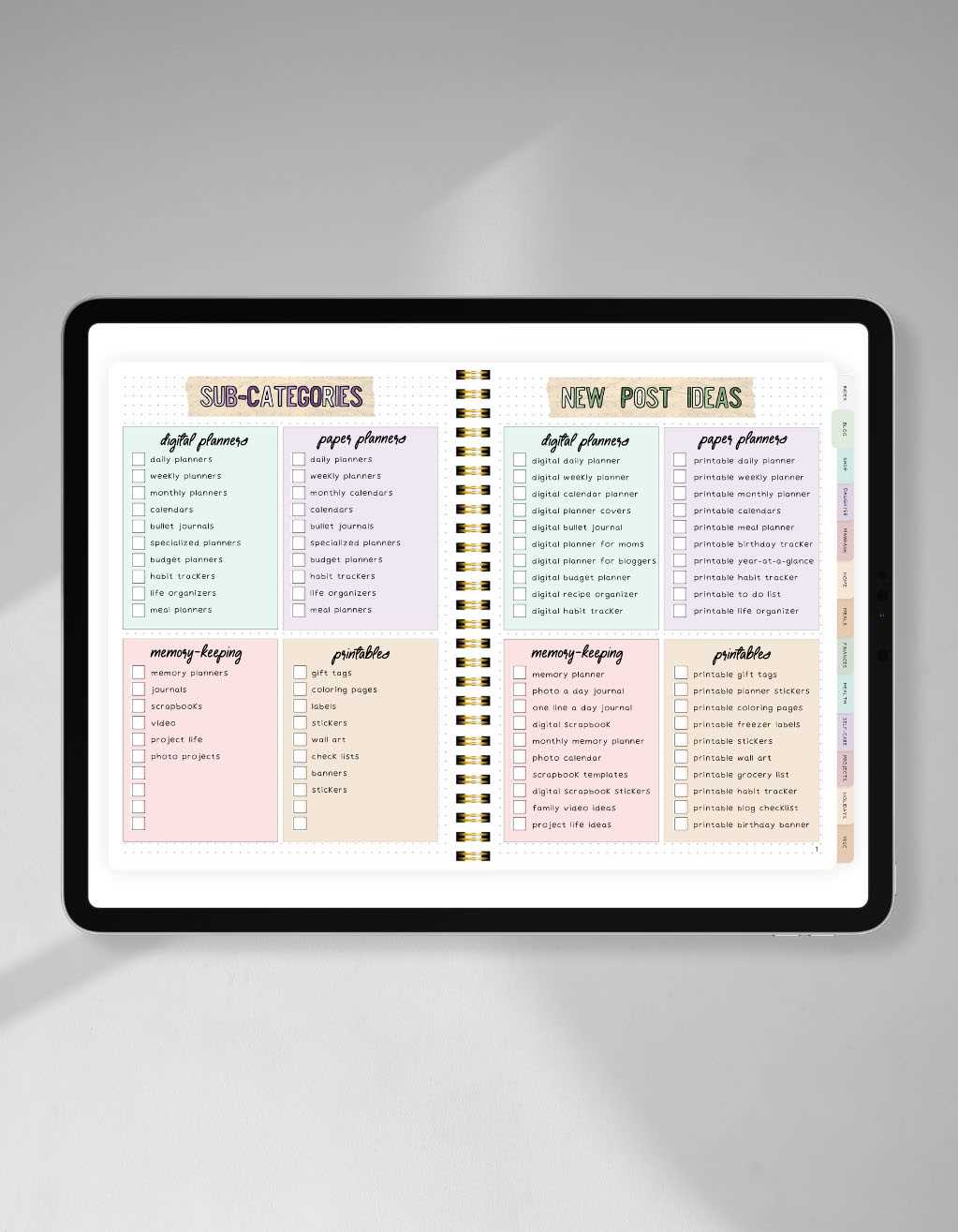 calendar template bullet journal