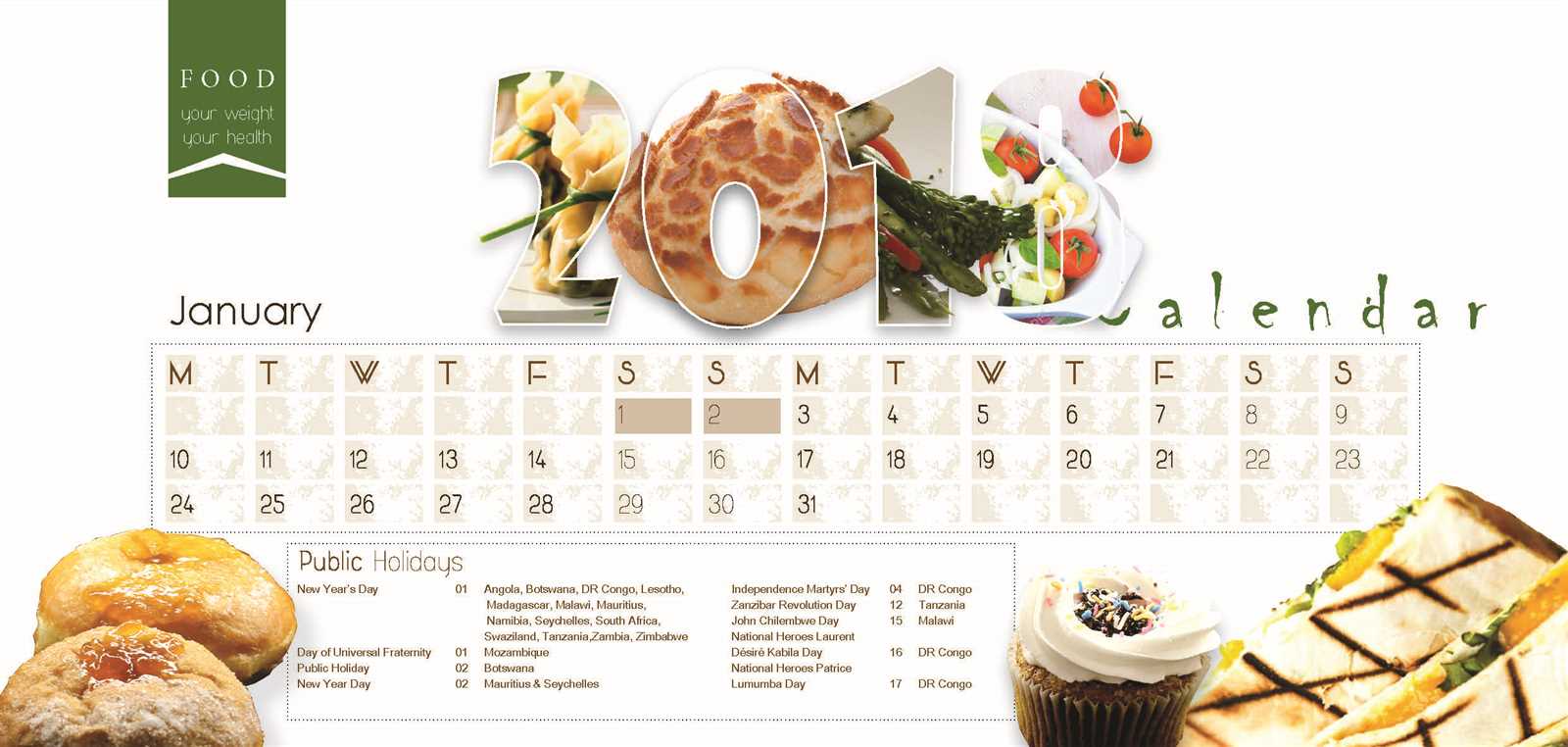 catering calendar template