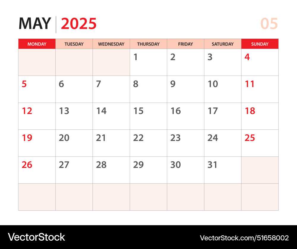 calendar may 2025 template