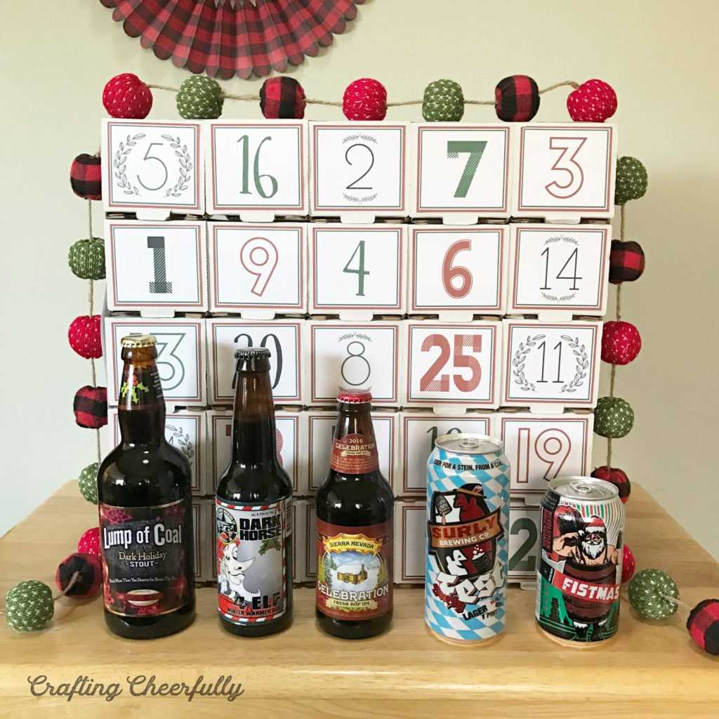 beer advent calendar template