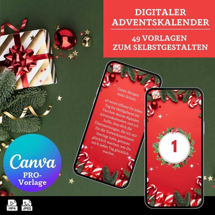 advent calendar video template