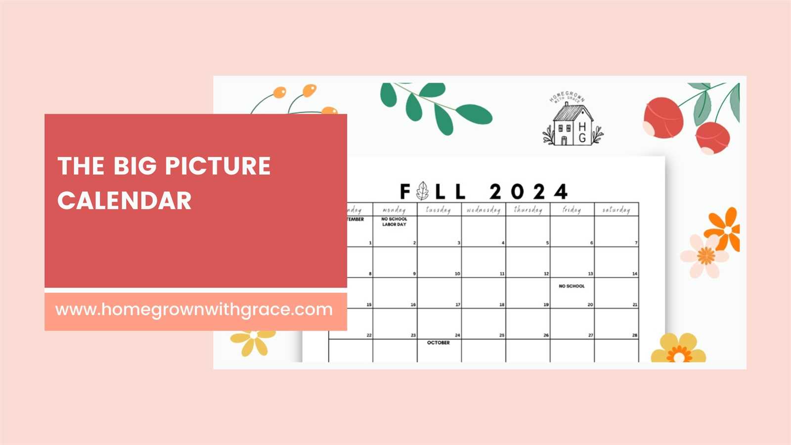 big blank calendar template