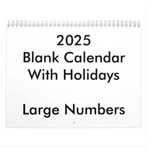 big calendar template