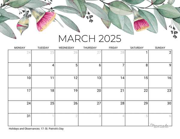 monthly calendar template march 2026 monthly calendar template march 2026