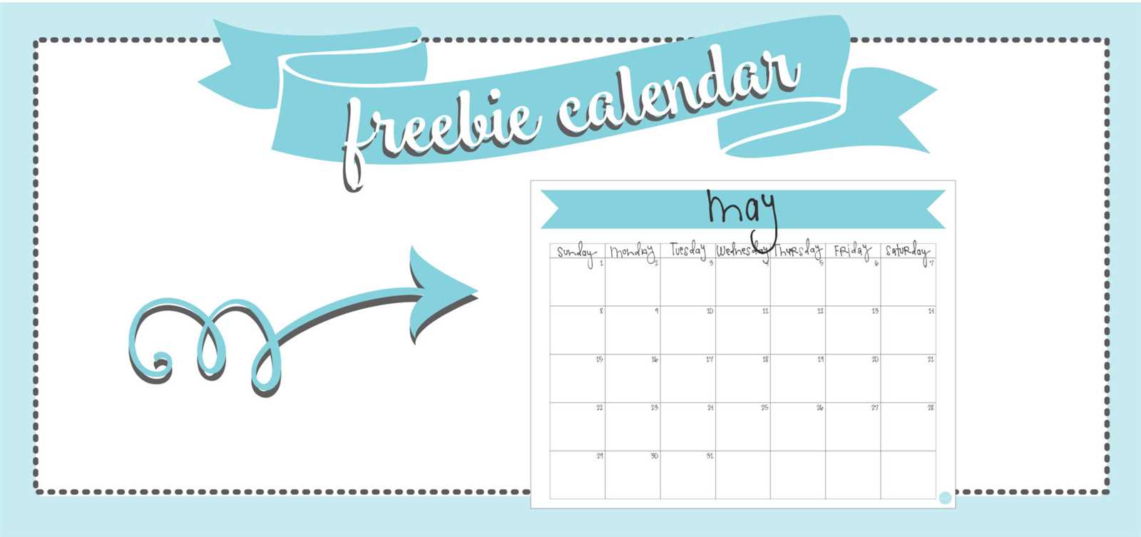 cute may calendar template