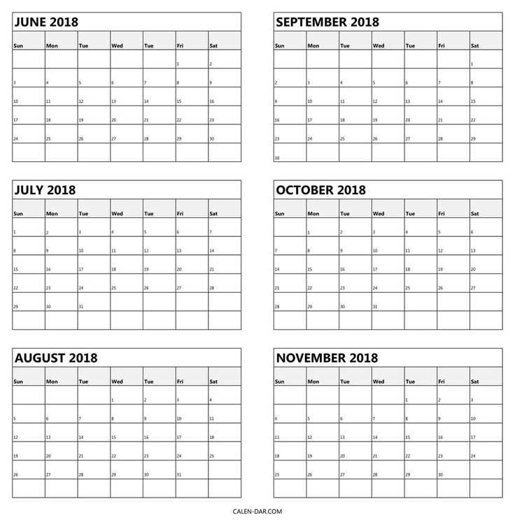 blank 12 month calendar template