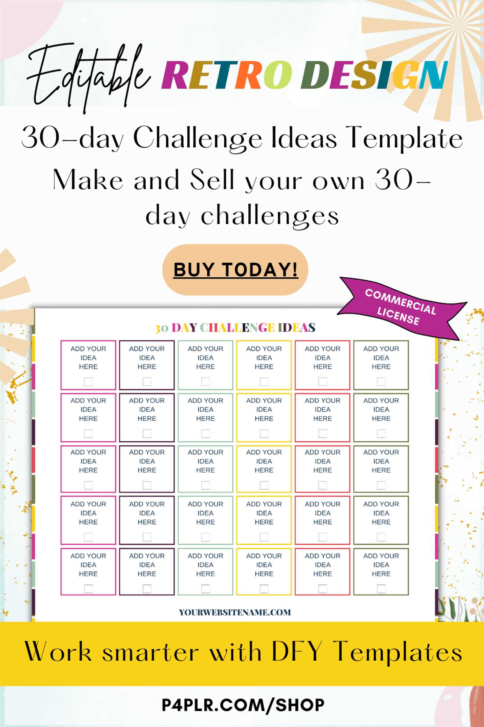 blank 30 day calendar template