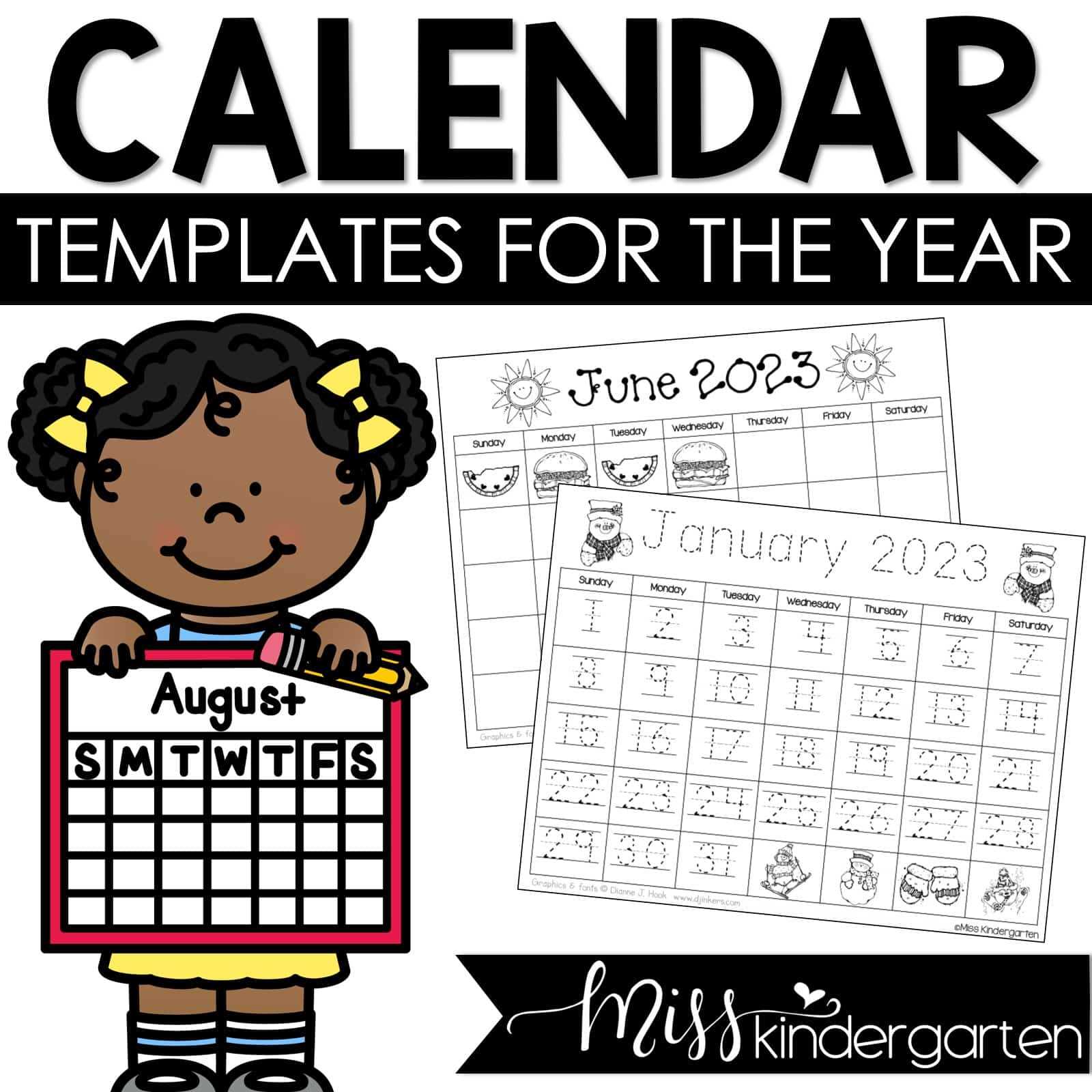 blank calendar free template