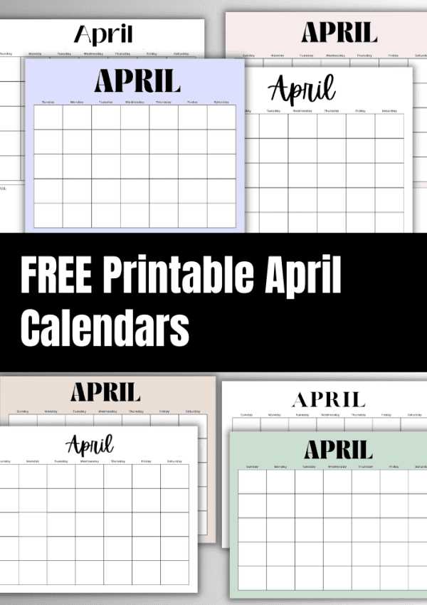 blank calendar free template