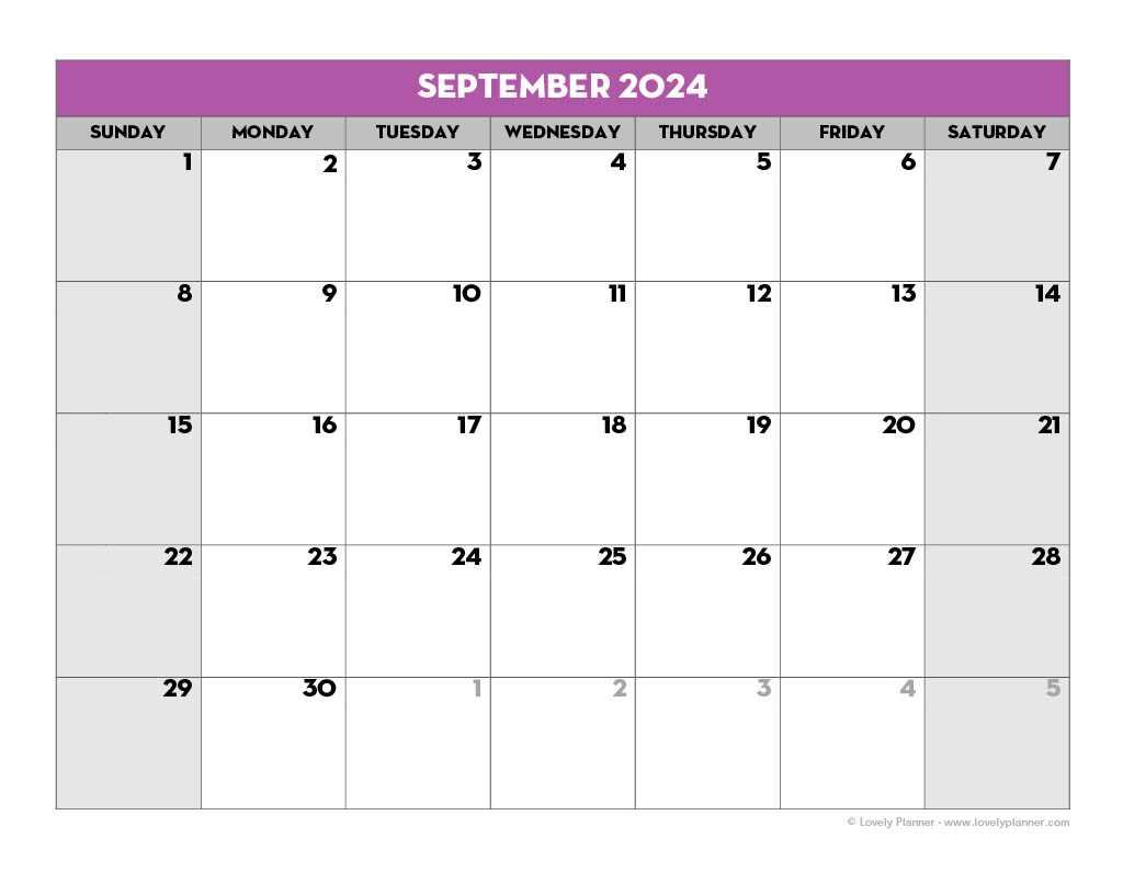 blank calendar templates for teachers