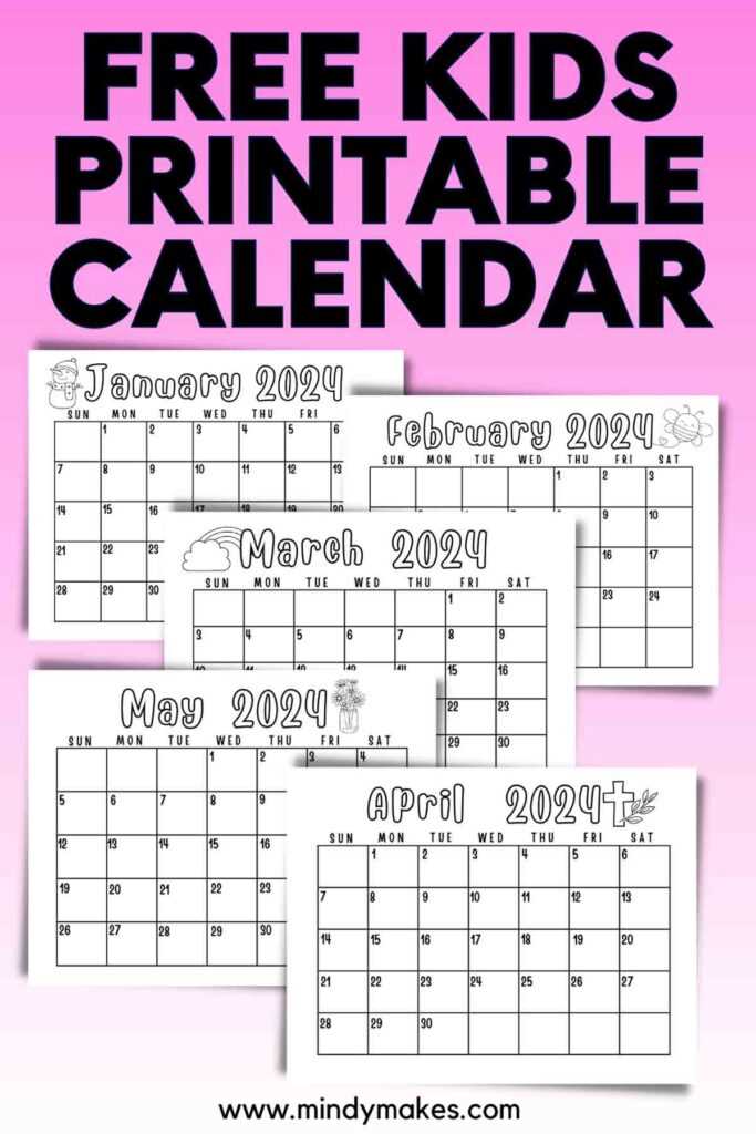 blank spanish calendar template