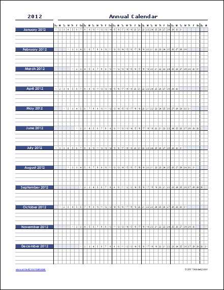 board of directors annual calendar template