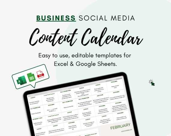 business calendar templates