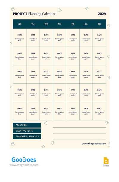 business calendar templates