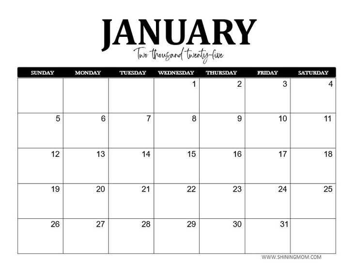 calendar 2025 templates free